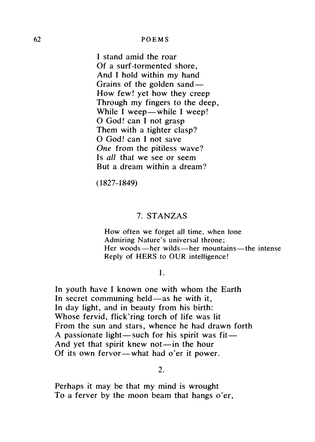 7. STANZAS