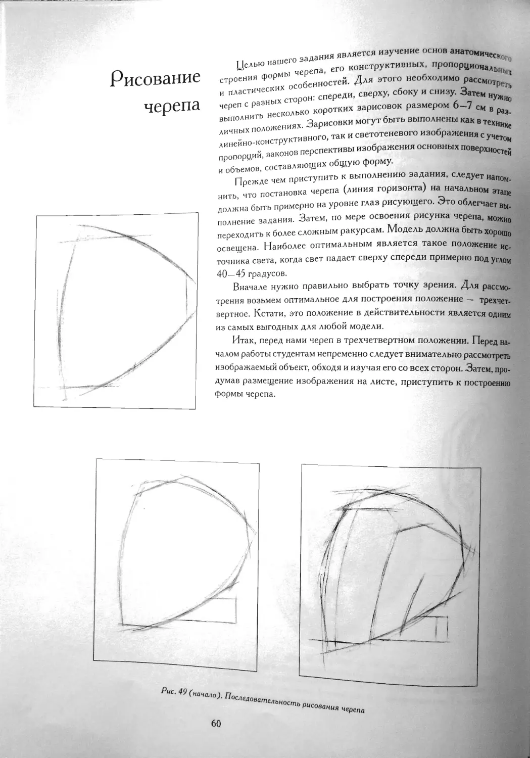 Рисование черепа