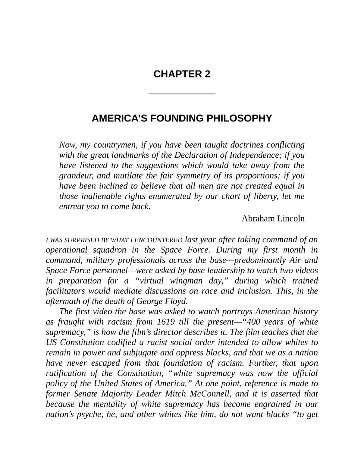 CHAPTER 2 / America's Founding Philosophy