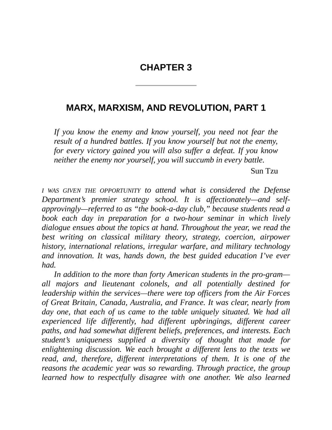 CHAPTER 3 / Marx, Marxism, And Revolution, Part 1