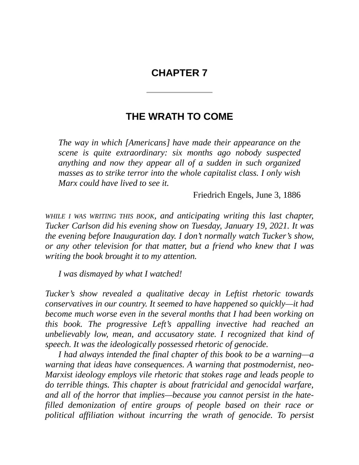 CHAPTER 7 / The Wrath To Come