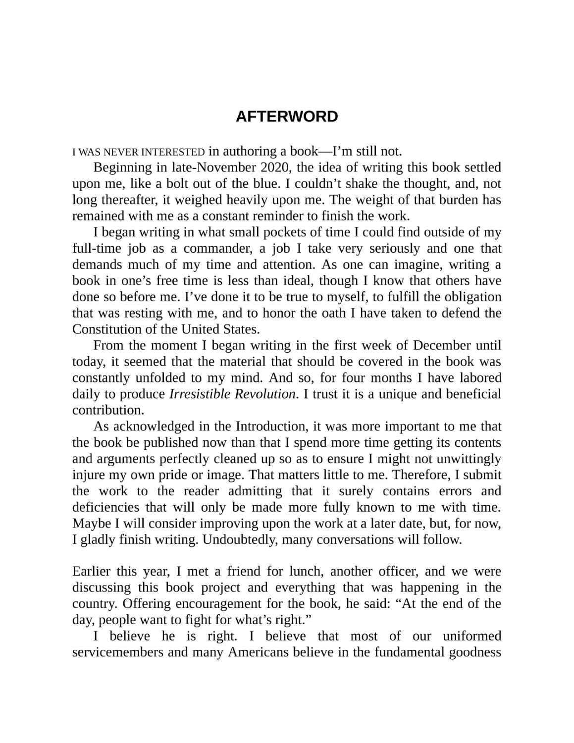 Afterword