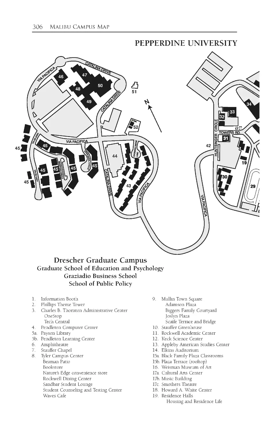 Malibu Campus Map