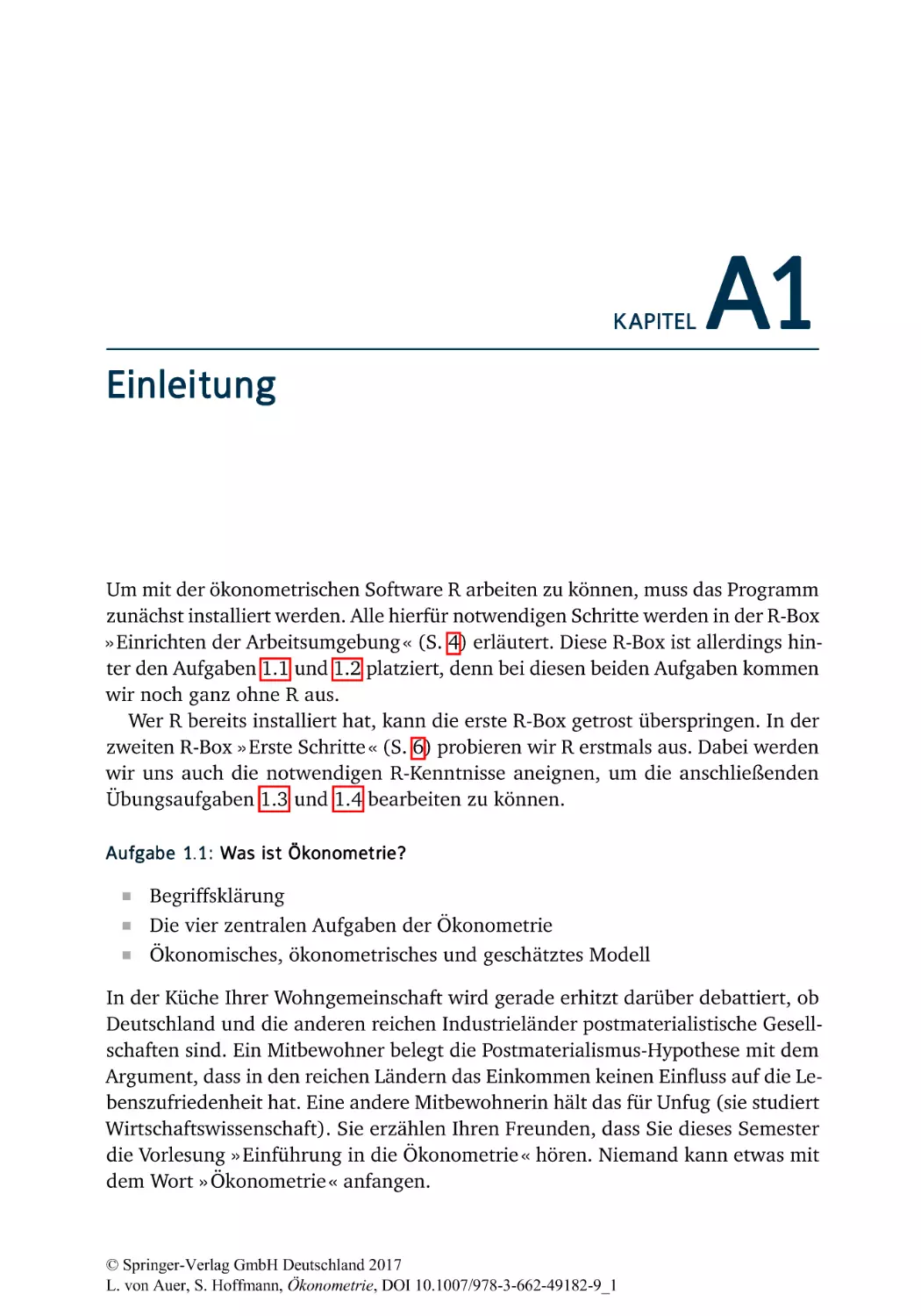 A1 Einleitung
A1.1 Was ist Ökonometrie?