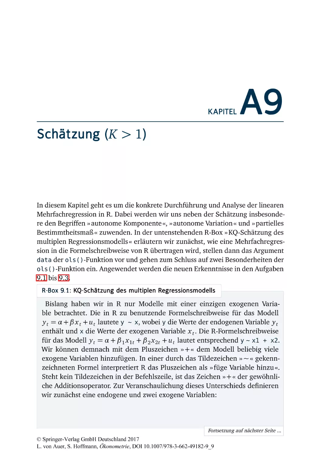 A9 Schätzung (K>1)
R-Box 9.1