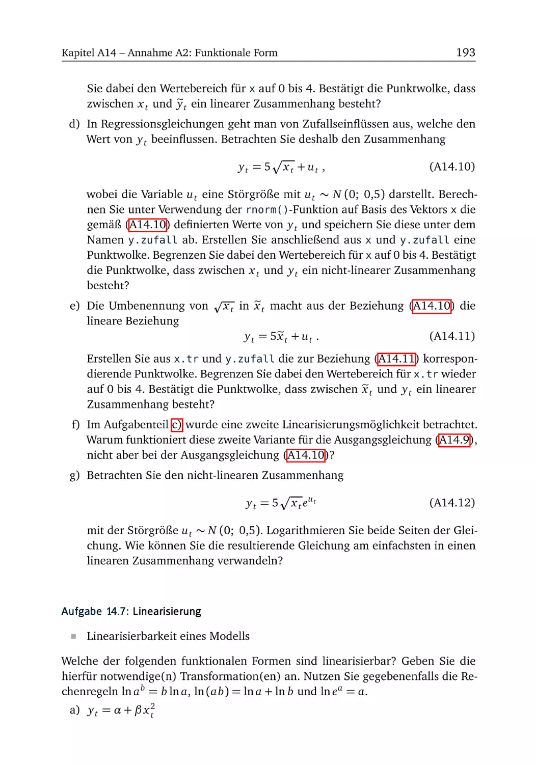 A14.7 Linearisierung