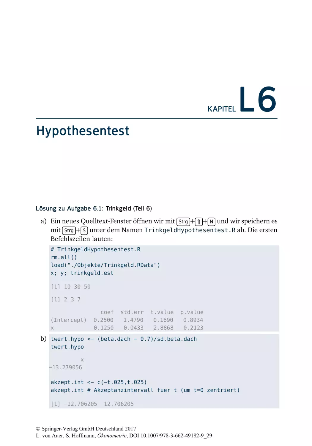 L6 Hypothesentest
L6.1 Trinkgeld (Teil 6)