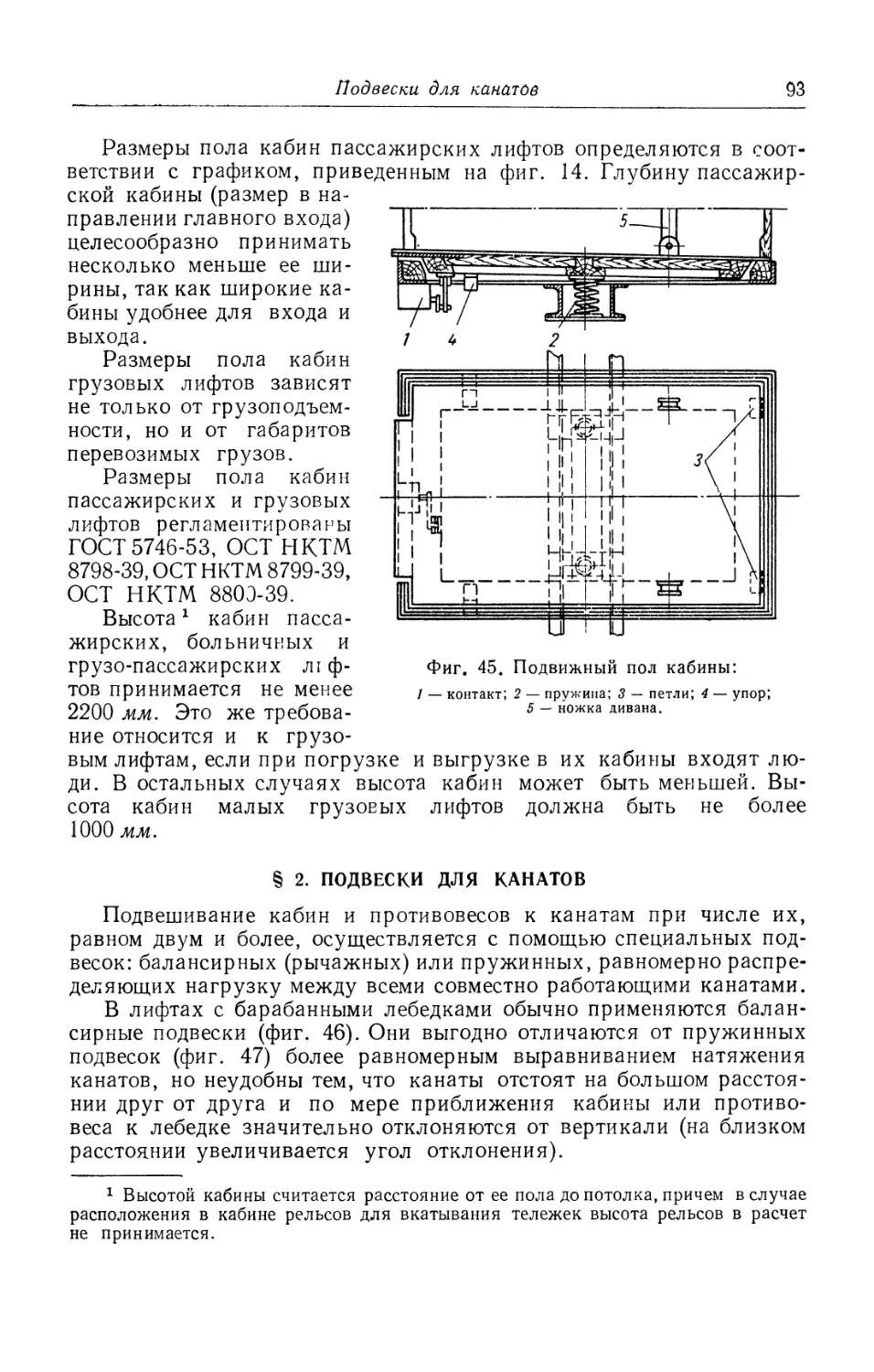 § 2. Подвески для канатов