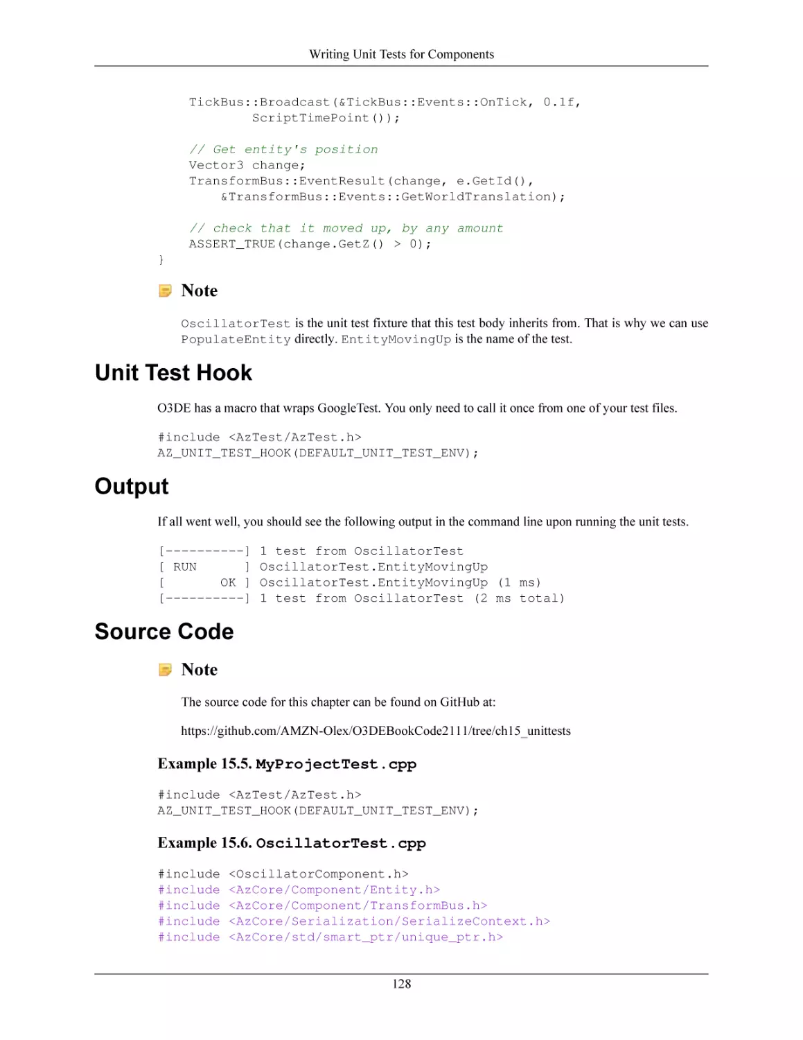 Unit Test Hook
Output
Source Code
