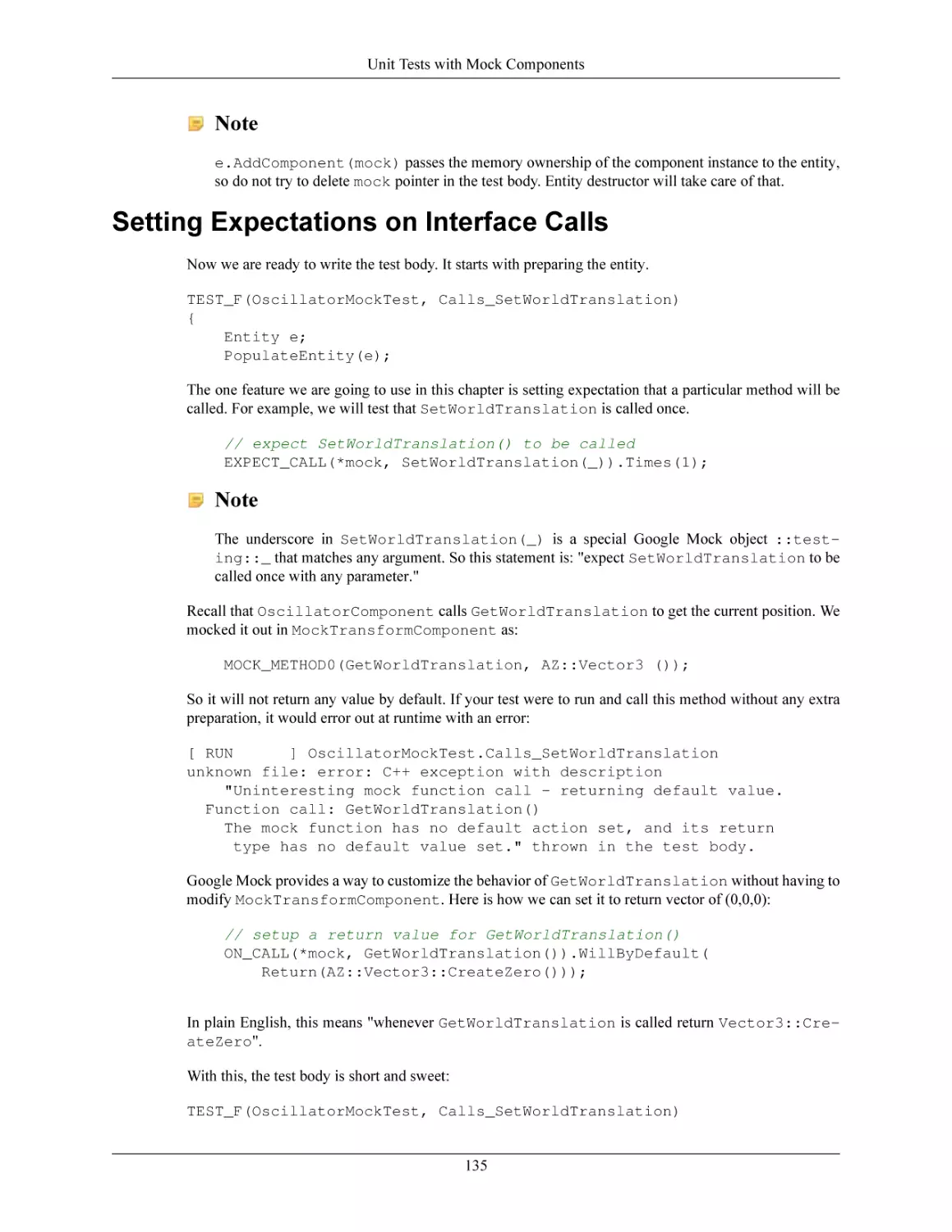 Setting Expectations on Interface Calls