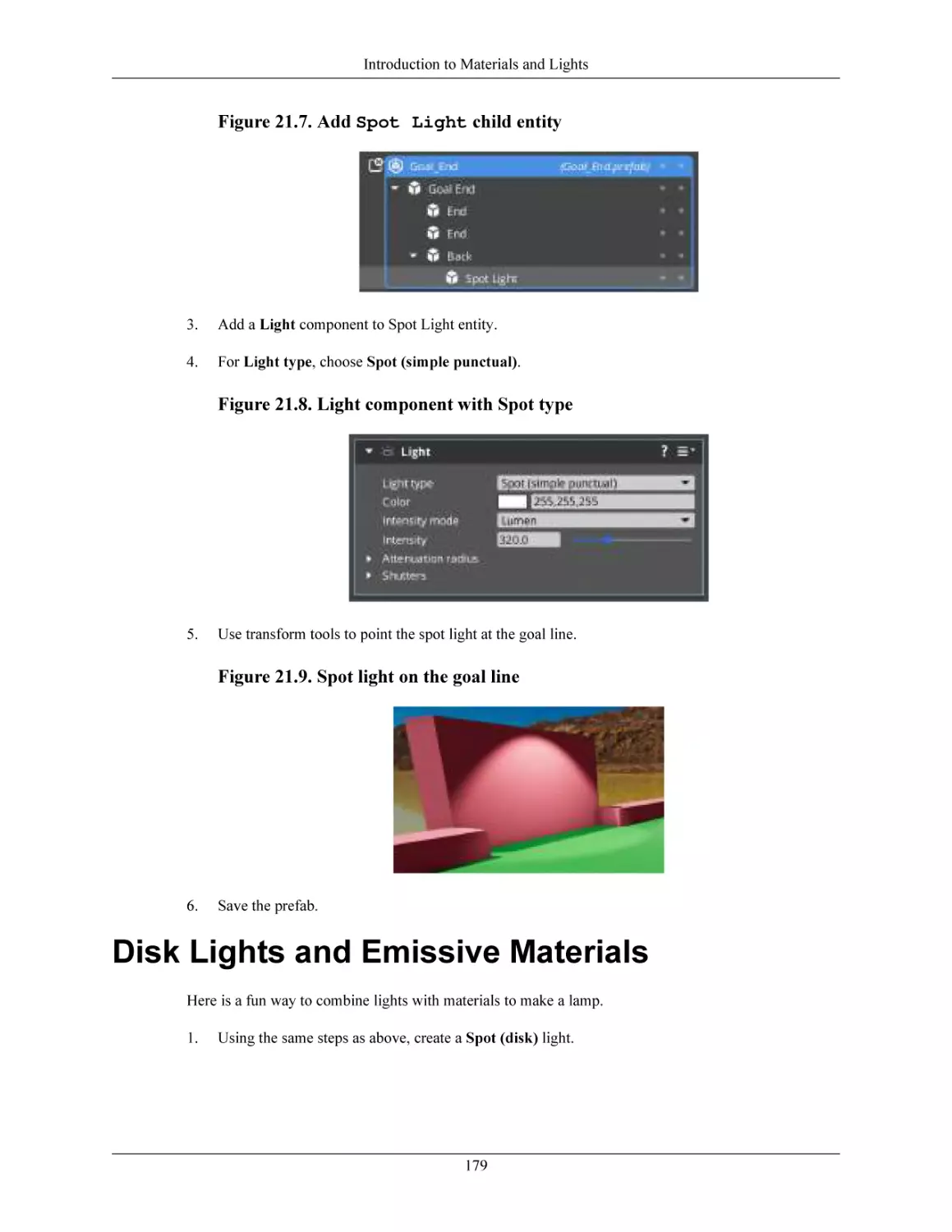 Disk Lights and Emissive Materials
