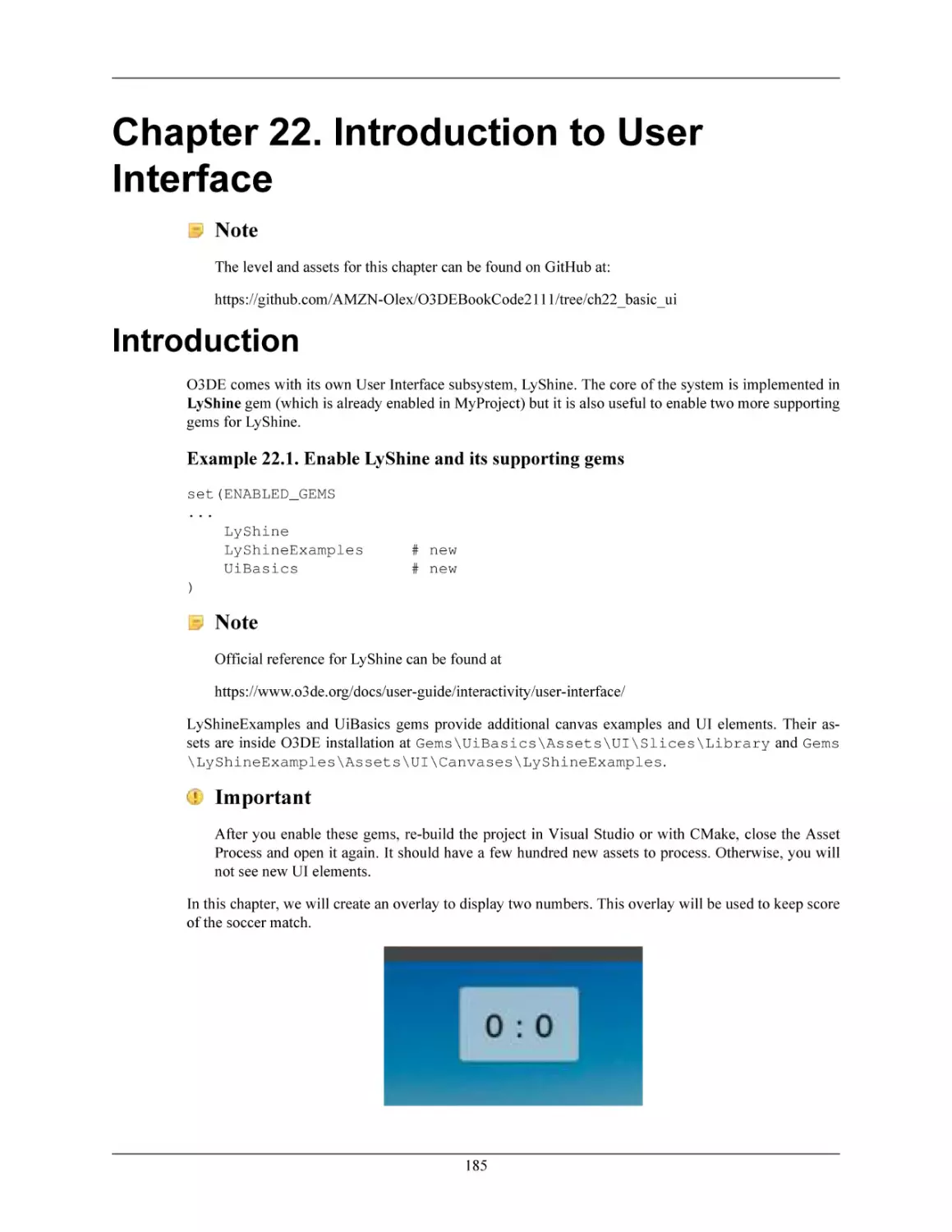 Chapter 22. Introduction to User Interface
Introduction
