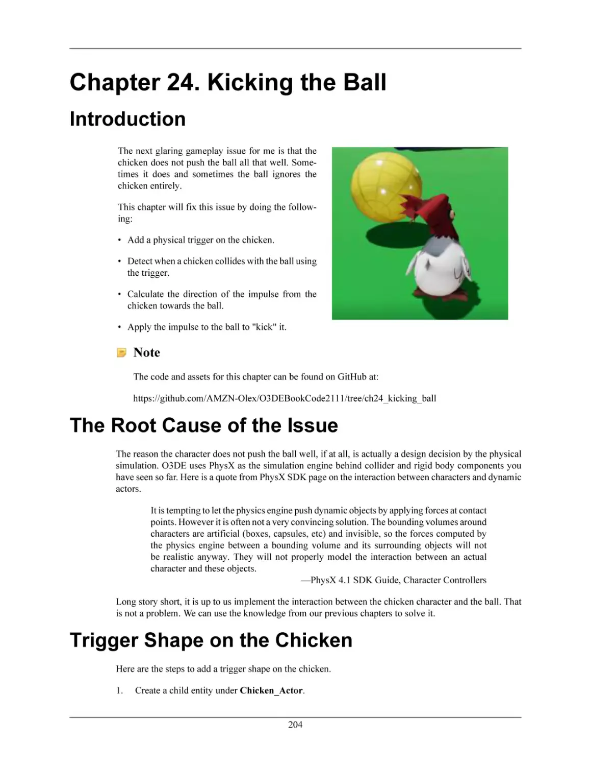 Chapter 24. Kicking the Ball
Introduction
The Root Cause of the Issue
Trigger Shape on the Chicken