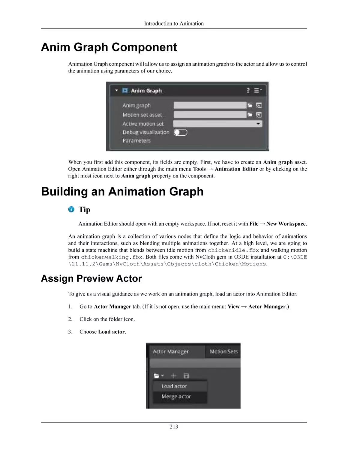 Anim Graph Component
Building an Animation Graph
Assign Preview Actor