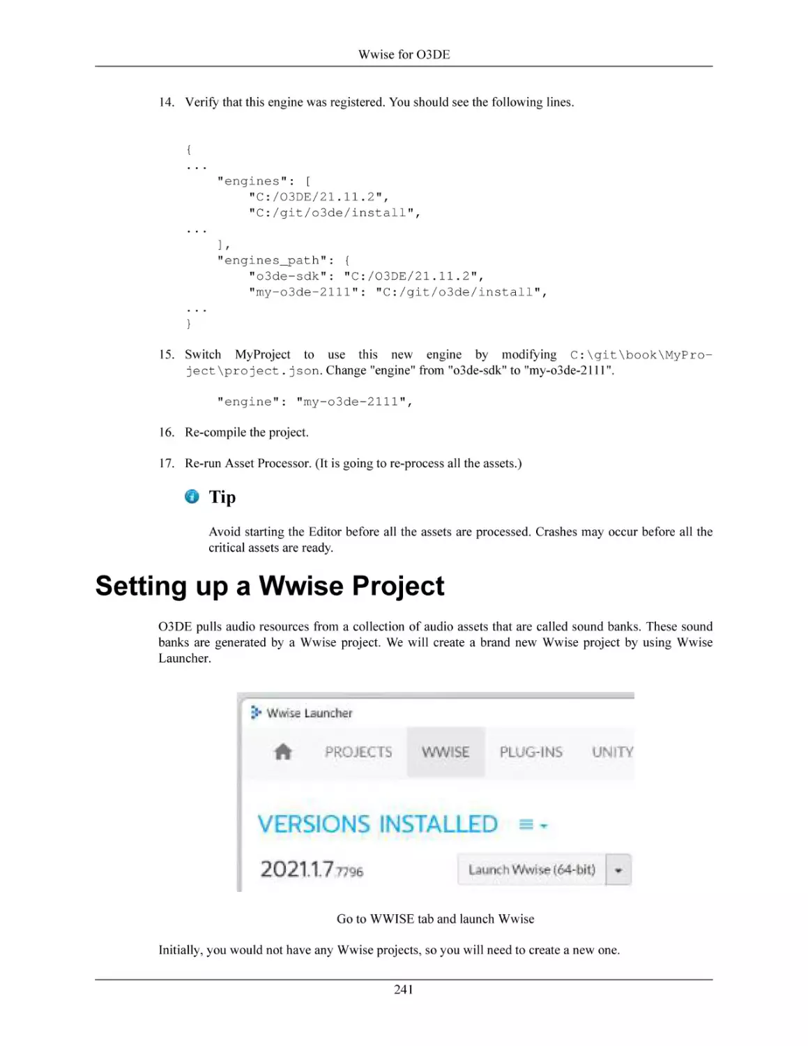 Setting up a Wwise Project
