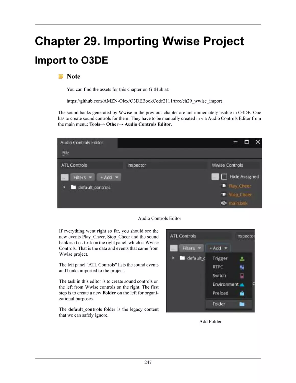 Chapter 29. Importing Wwise Project
Import to O3DE