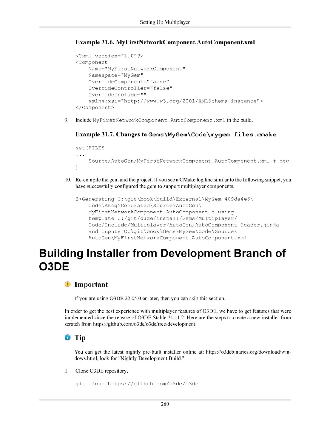 Building Installer from Development Branch of O3DE