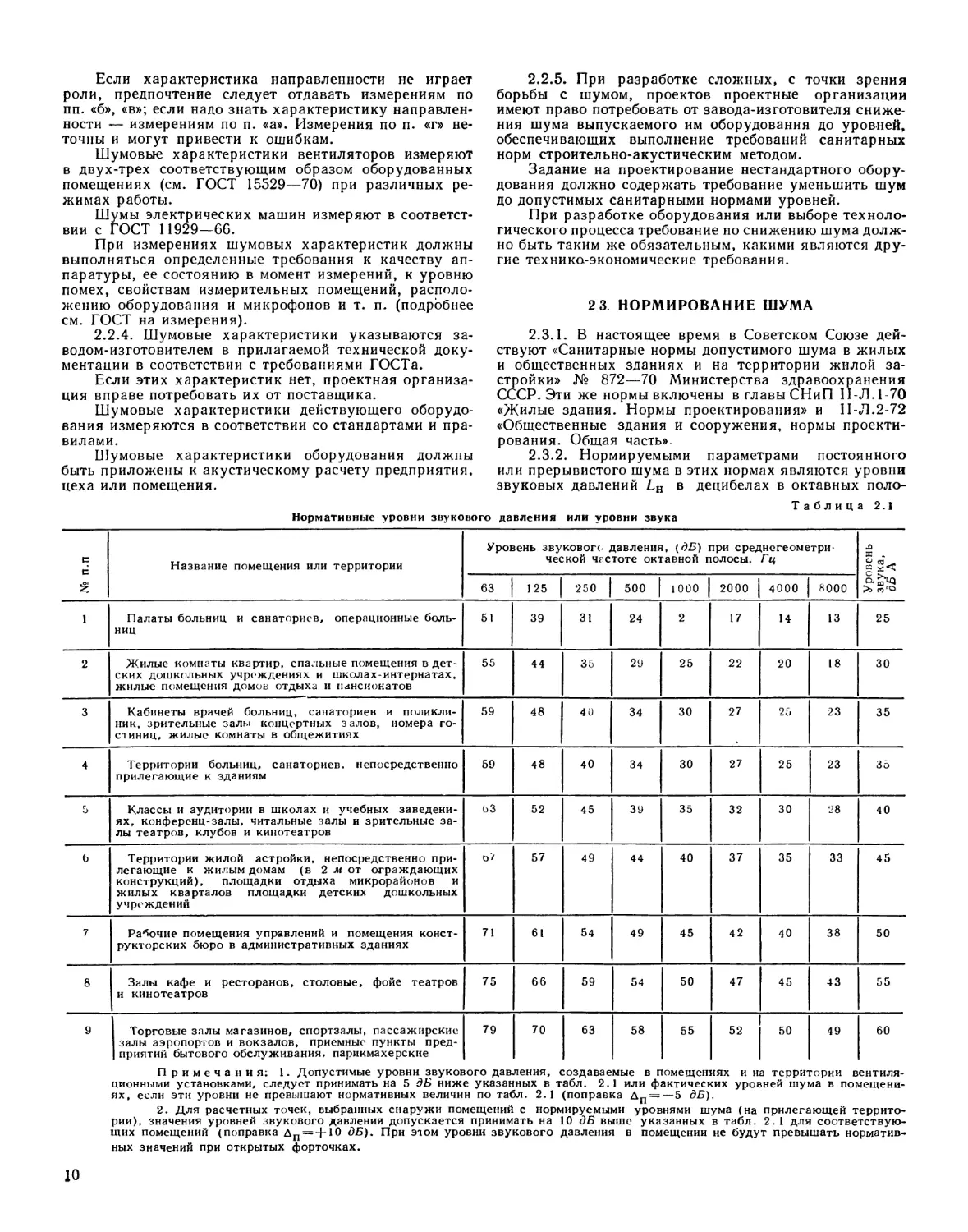 2.3. Нормирование шума