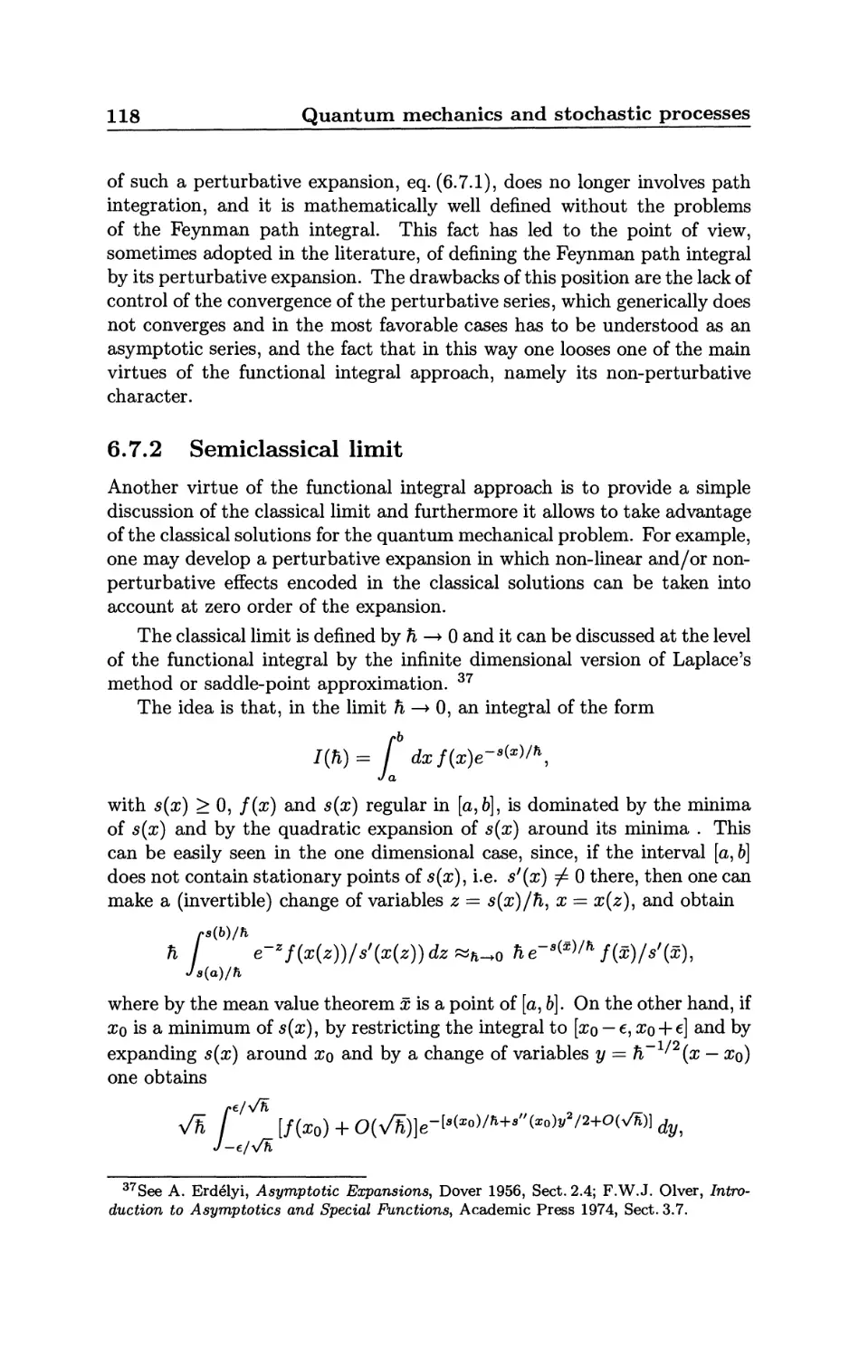 6.7.2 Semiclassical limit