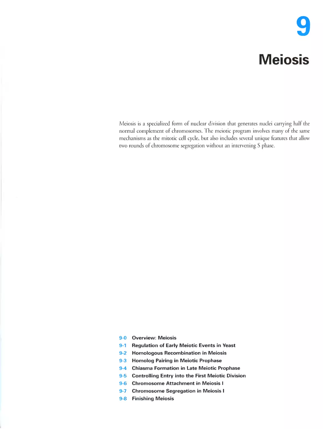 Chapter 9. Meiosis