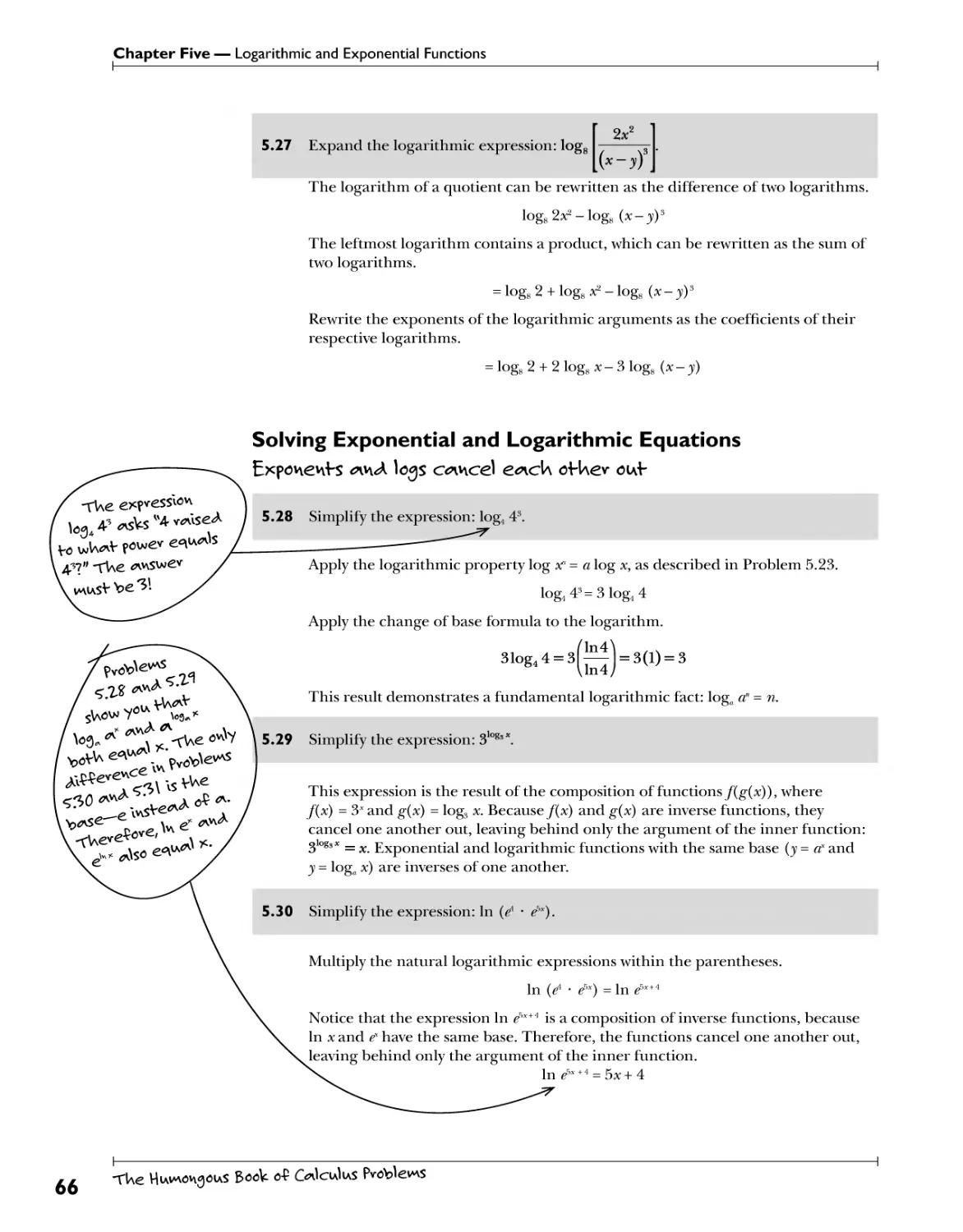 Solving Exponential and Logarithmic Equations 66