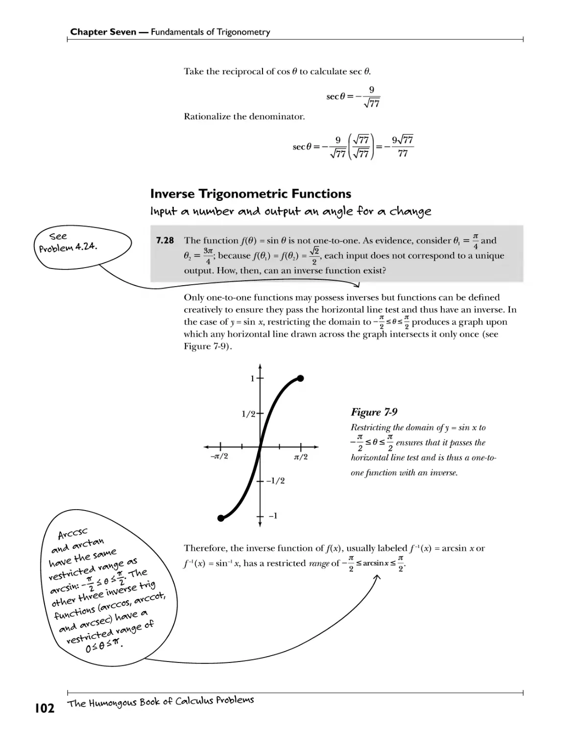 Inverse Trigonometric Functions 102
