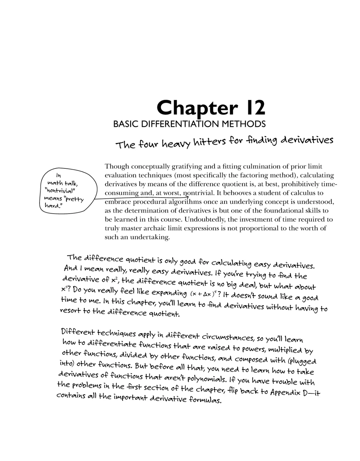 Chapter 12: Basic Differentiation Methods 169