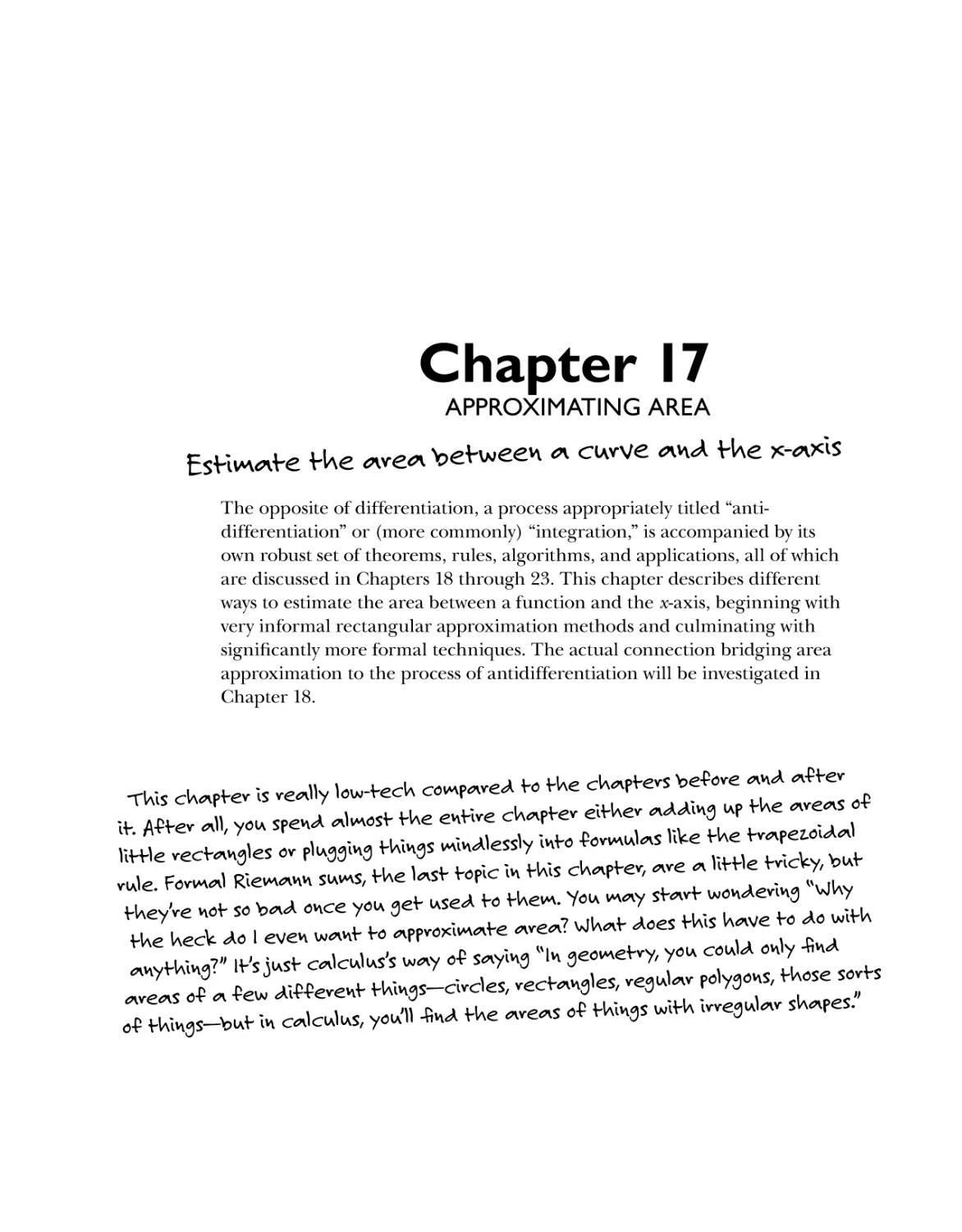Chapter 17: Approximating Area 269