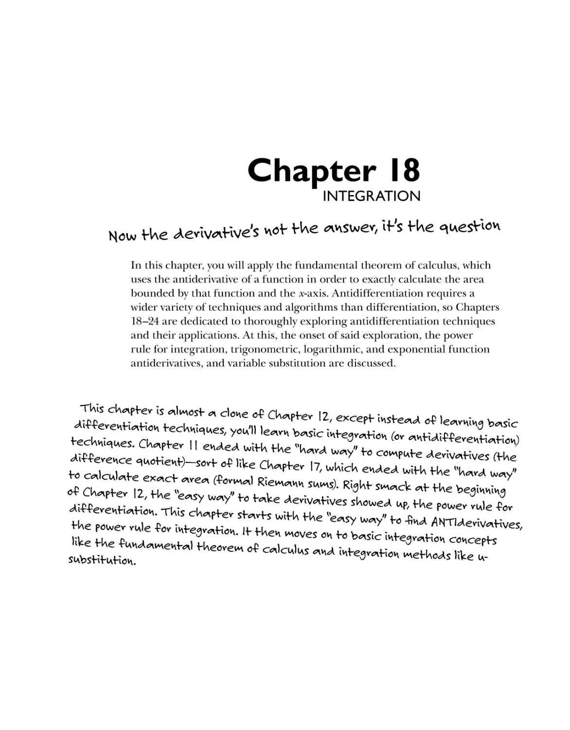 Chapter 18: Integration 297