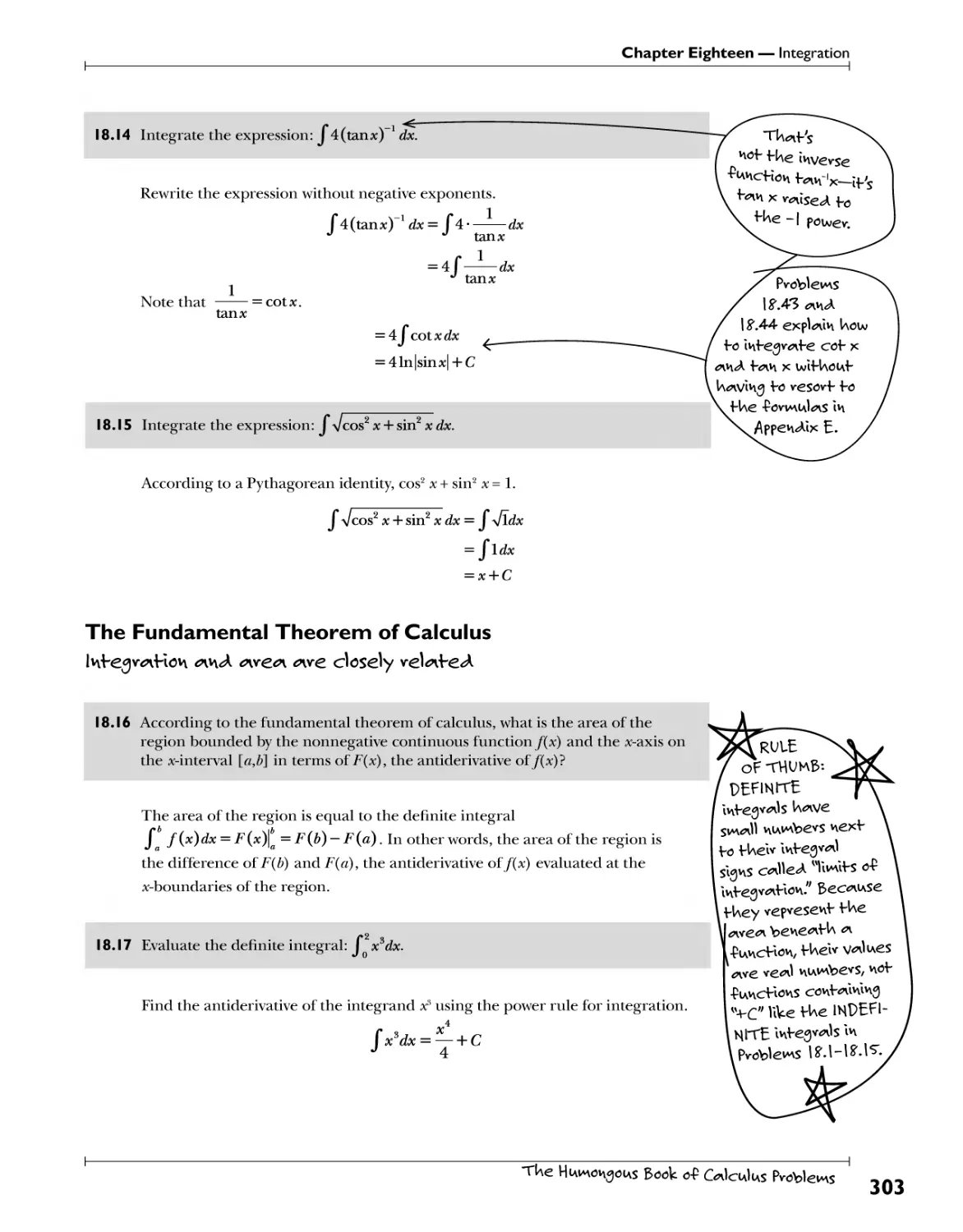 The Fundamental Theorem of Calculus 303