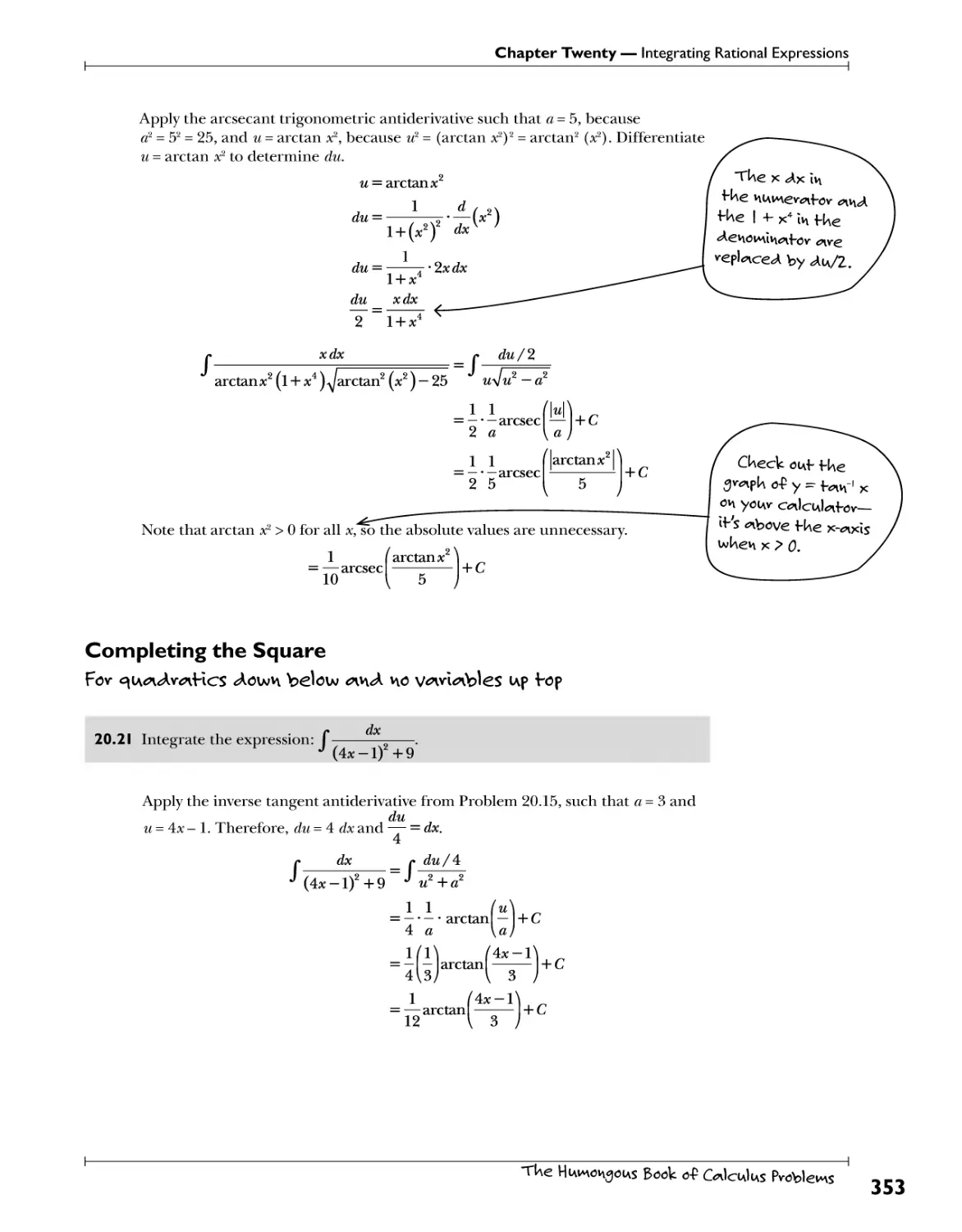 Completing the Square 353