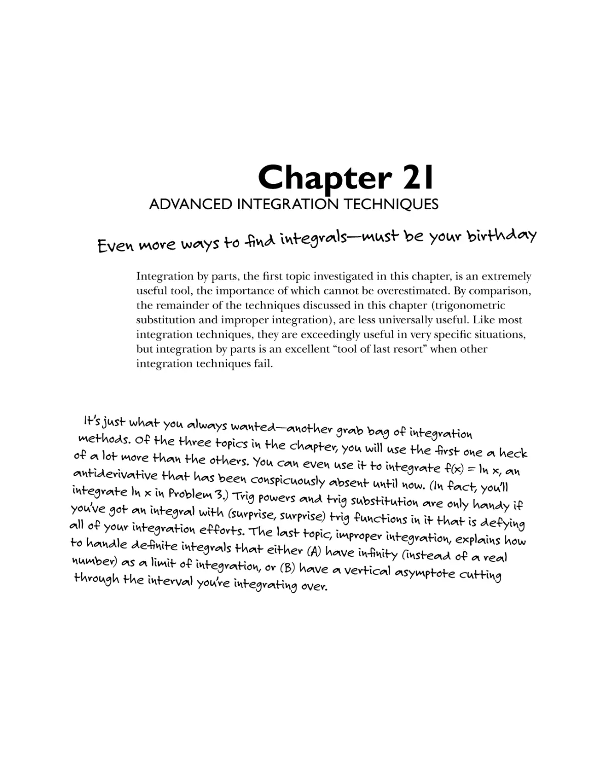 Chapter 21: Advanced Integration Techniques 363