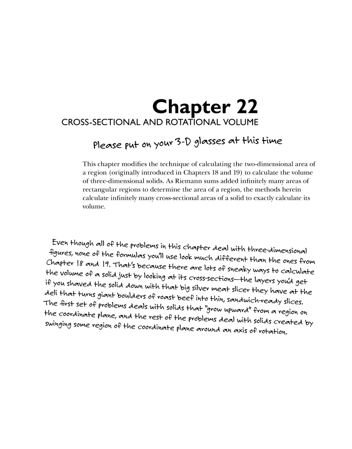 Chapter 22: Cross-Sectional and Rotational Volume 389