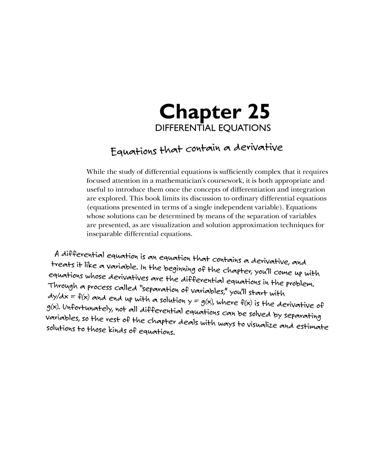 Chapter 25: Differential Equations 467
