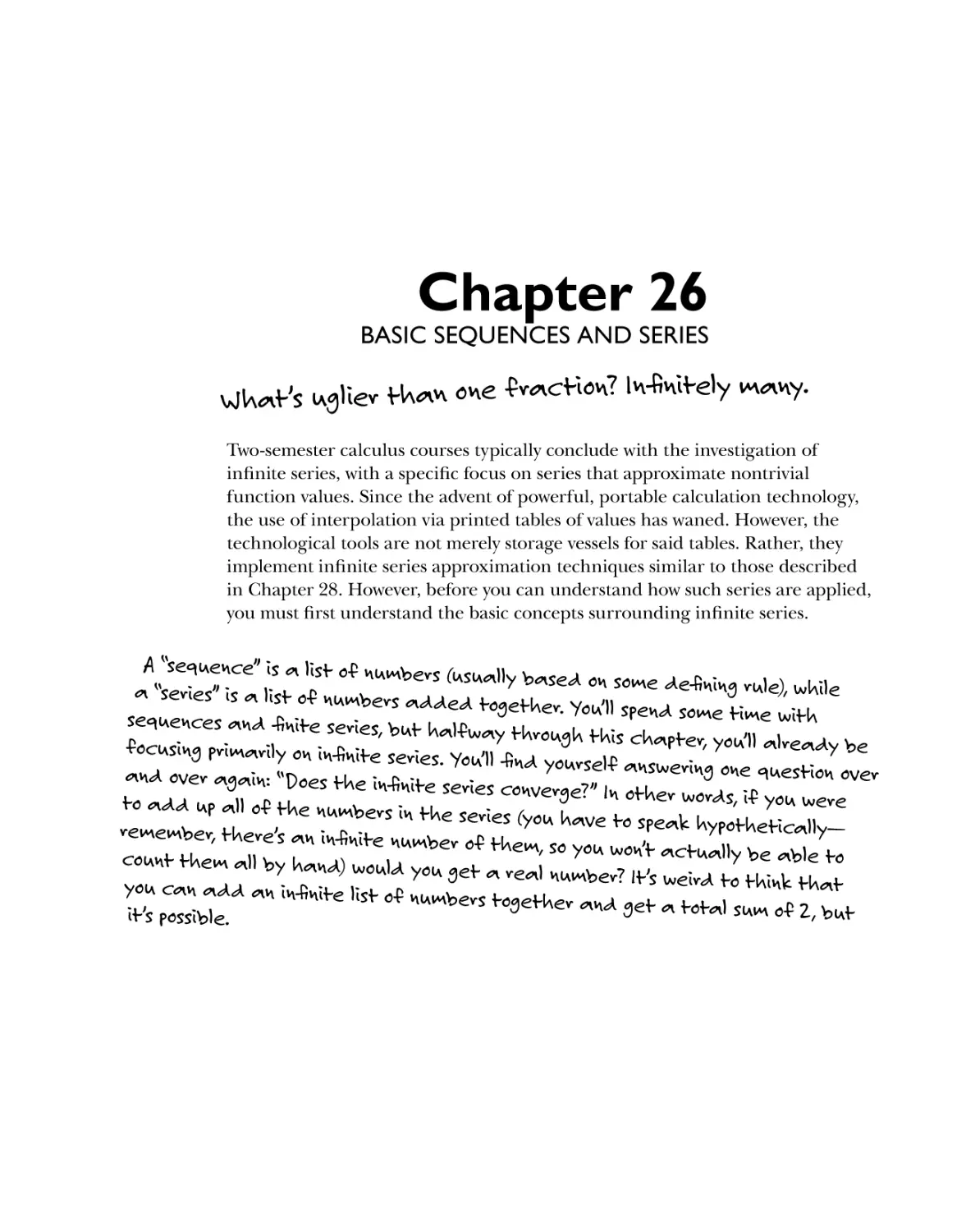 Chapter 26: Basic Sequences and Series 495