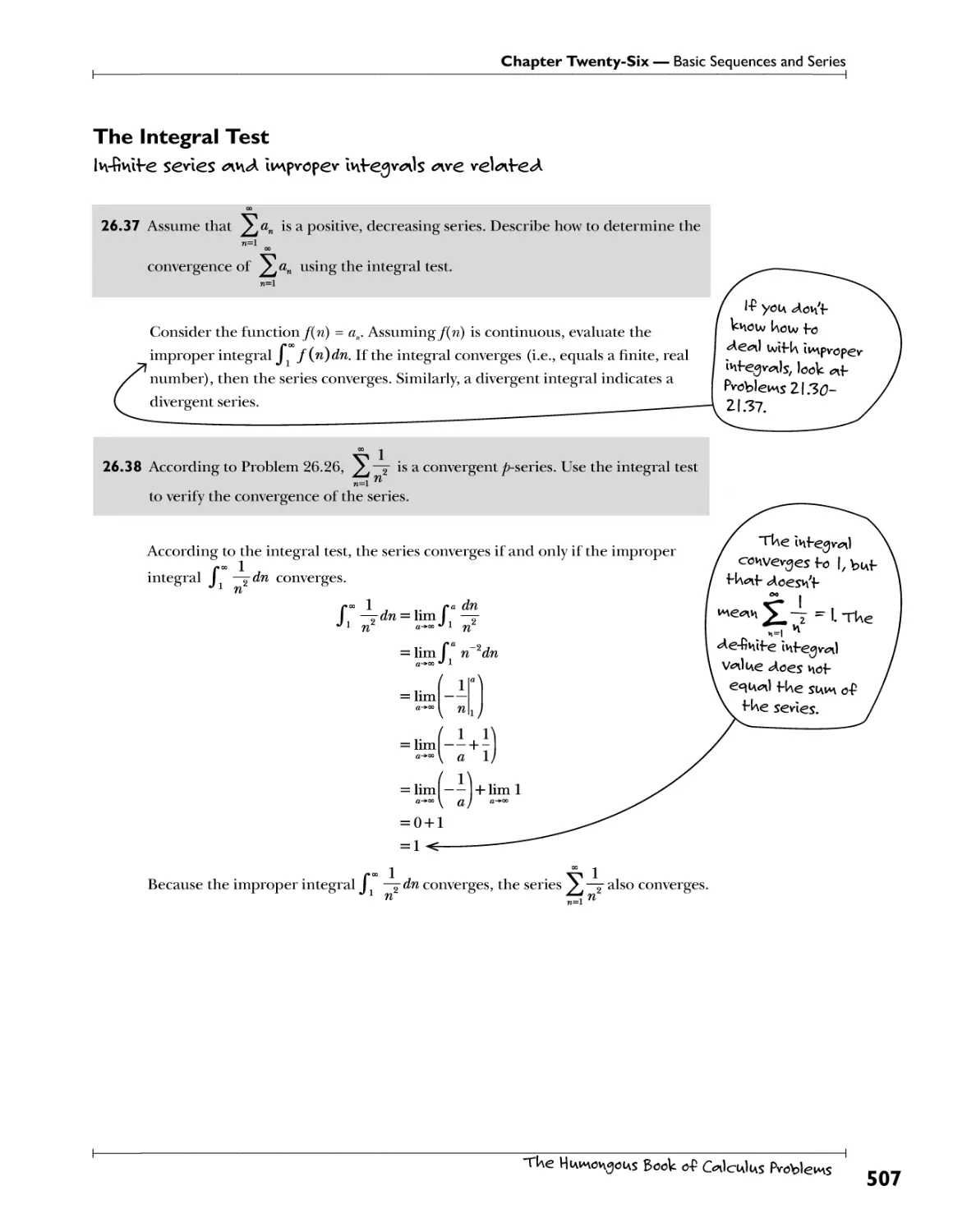 The Integral Test 507