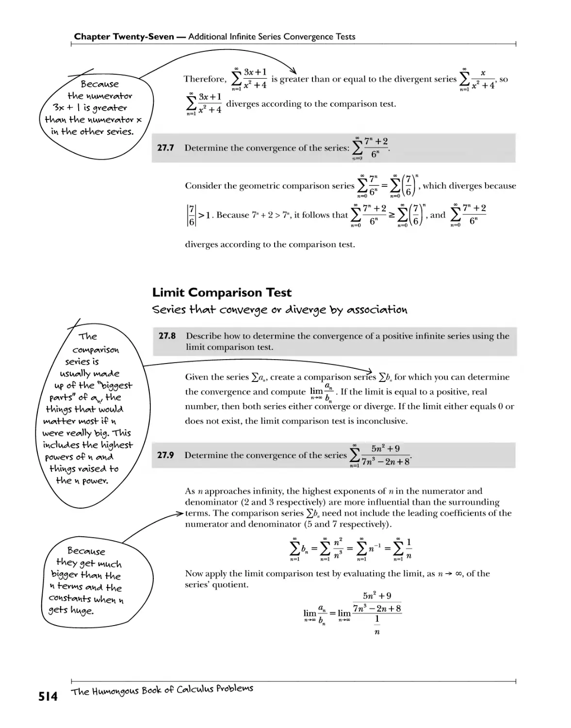 Limit Comparison Test 514