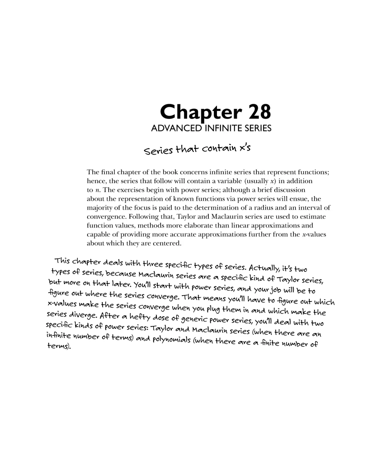 Chapter 28: Advanced Infinite Series 529