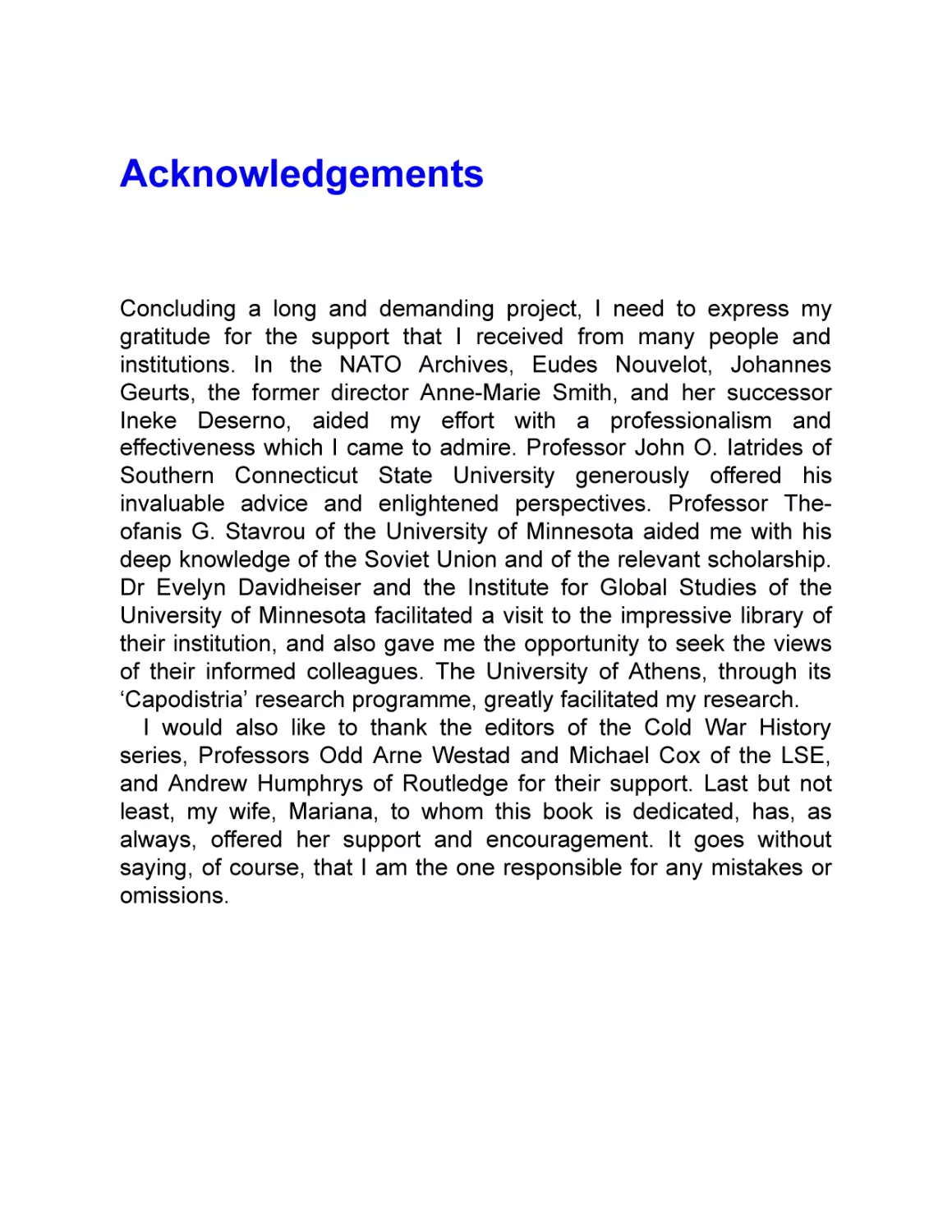 Acknowledgements