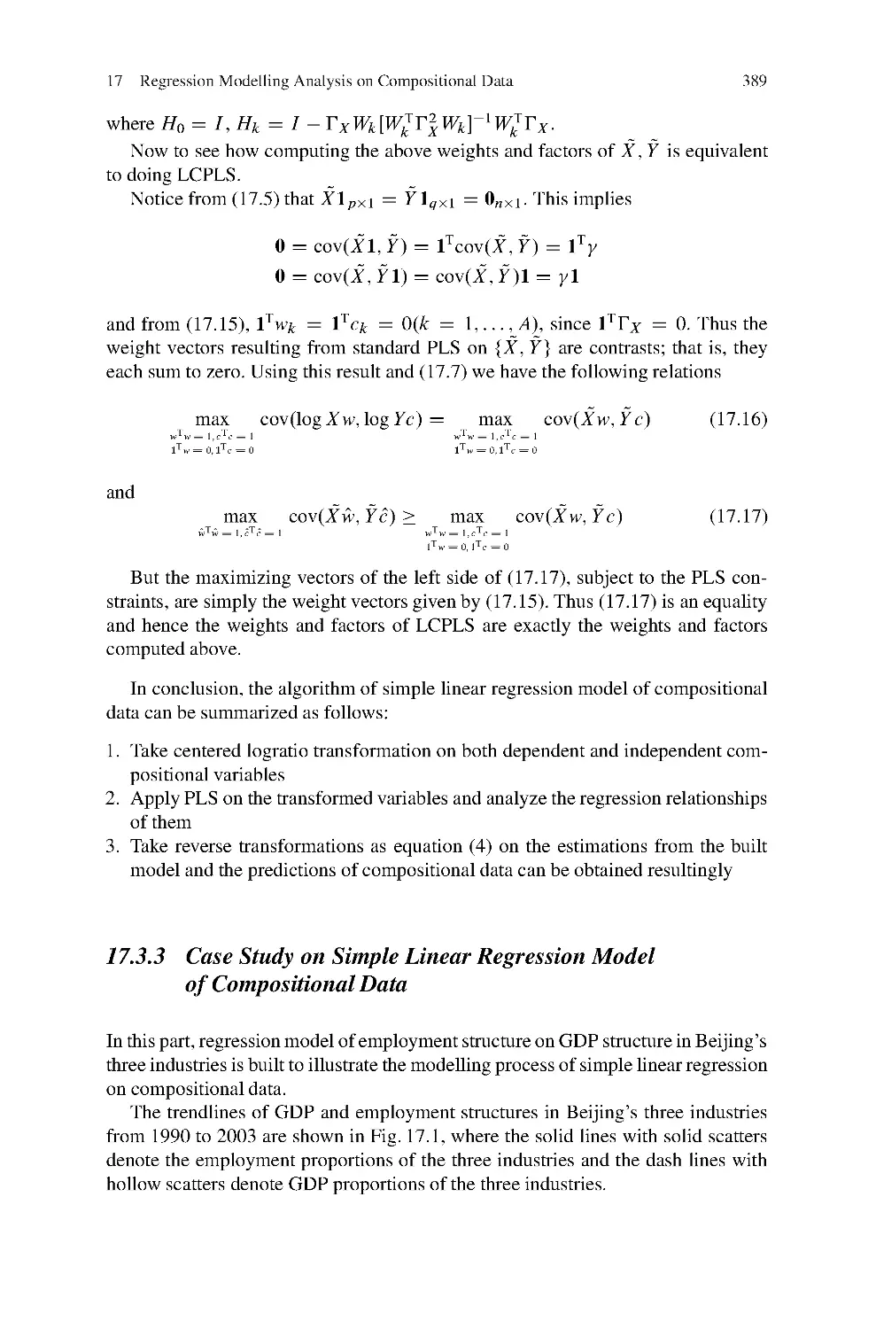 17.3.3 Case Study on Simple Linear Regression Modelof Compositional Data