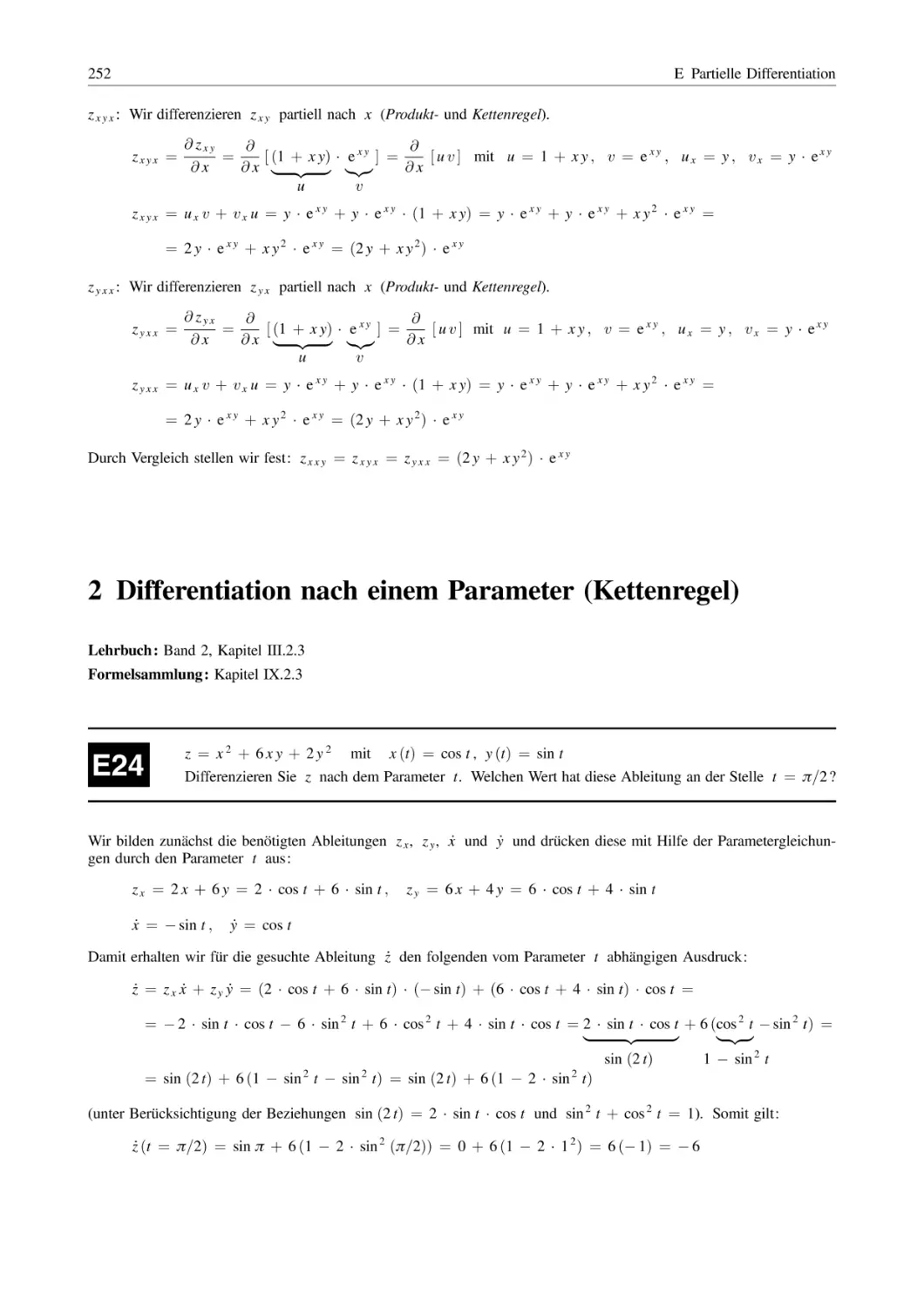 2 Differentiation nach einem Parameter (Kettenregel)