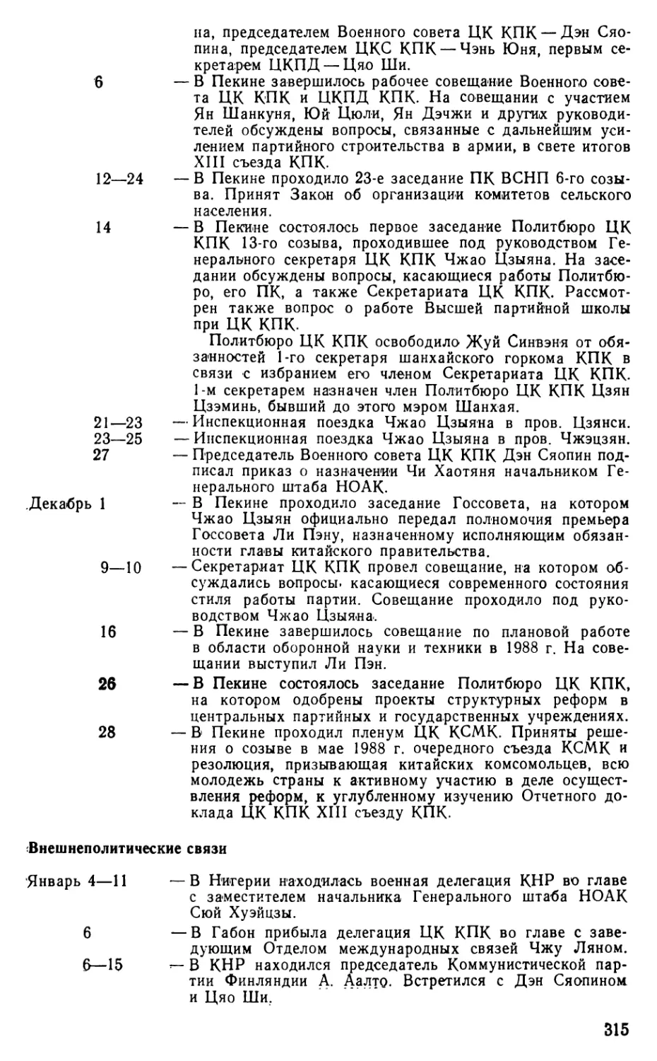 Внешнеполитические связи