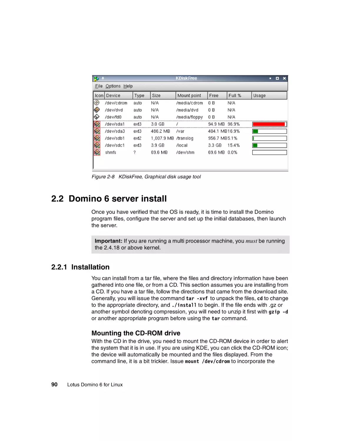 2.2 Domino 6 server install
2.2.1 Installation