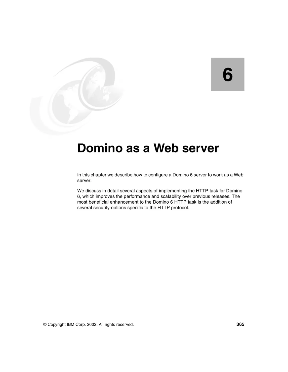 Chapter 6. Domino as a Web server