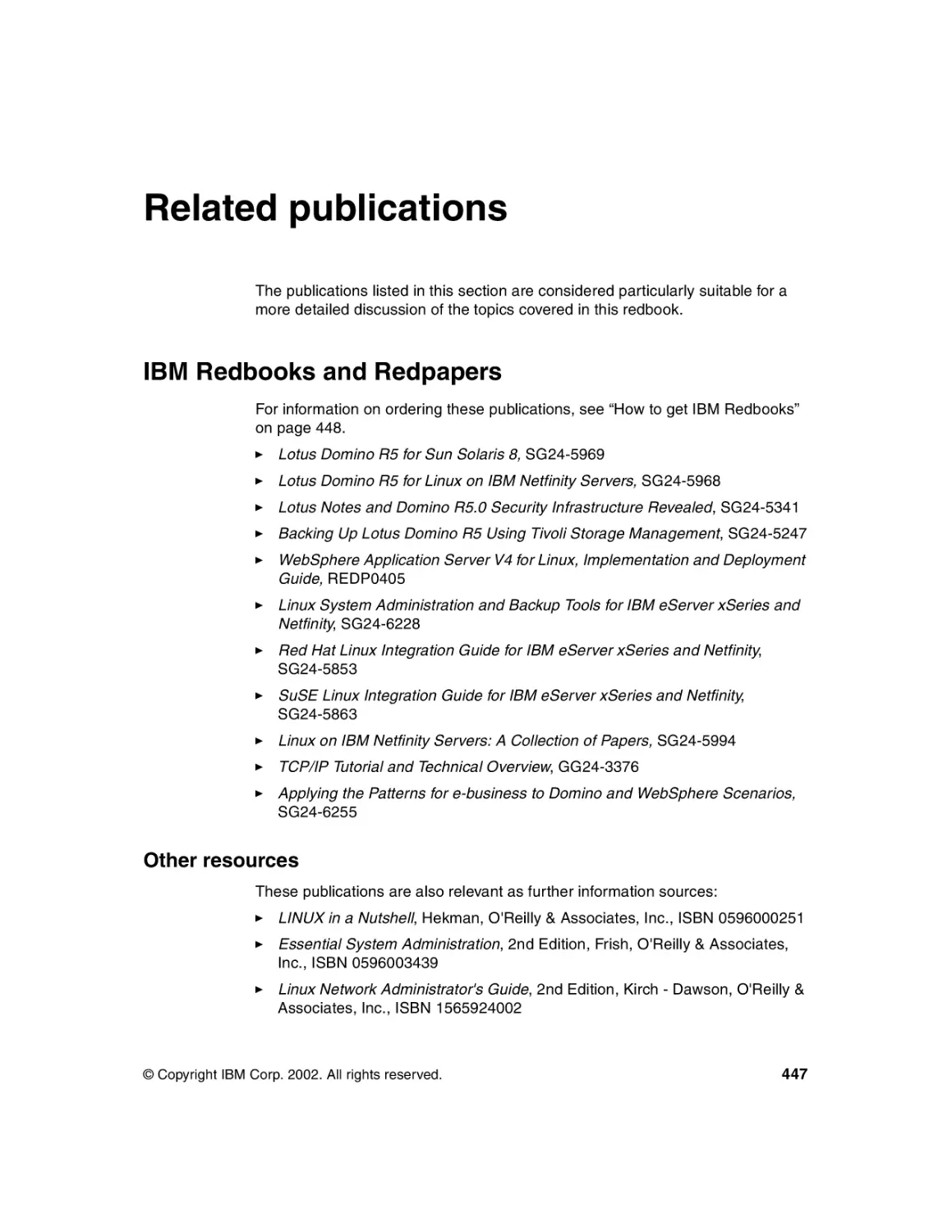 Related publications
IBM Redbooks and Redpapers
Other resources