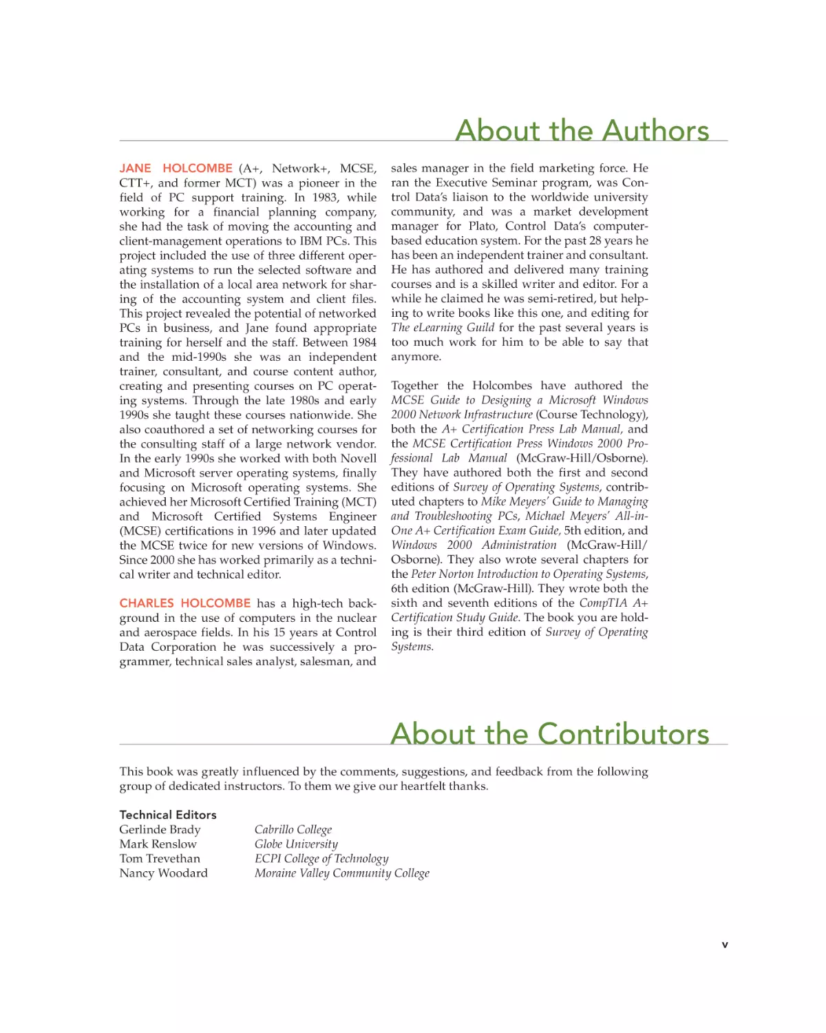 About the Authors
About the Contributors