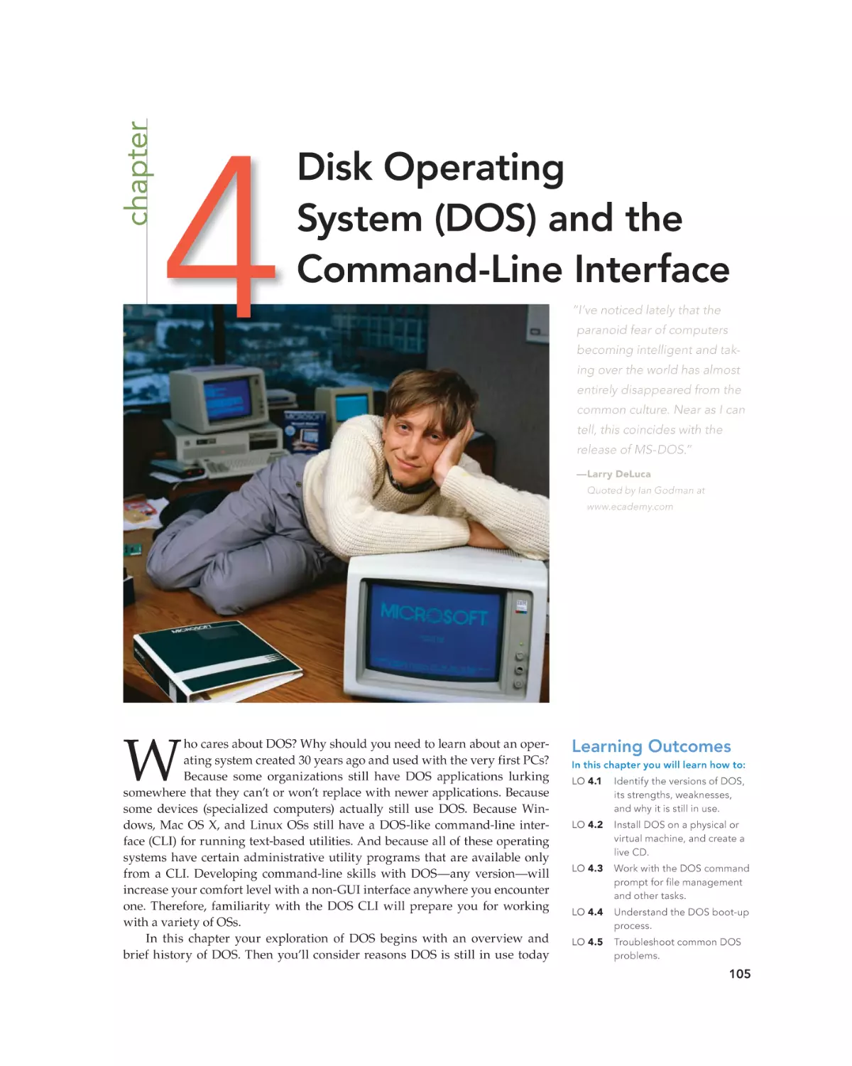 4 Disk Operating System (DOS) and the Command-Line Interface
