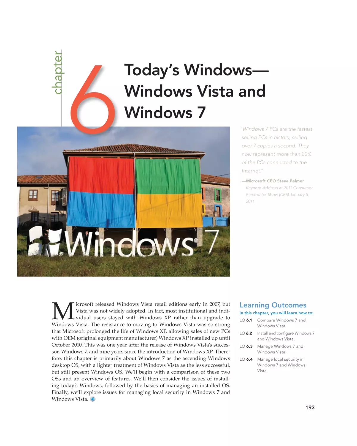 6 Today’s Windows—Windows Vista and Windows 7