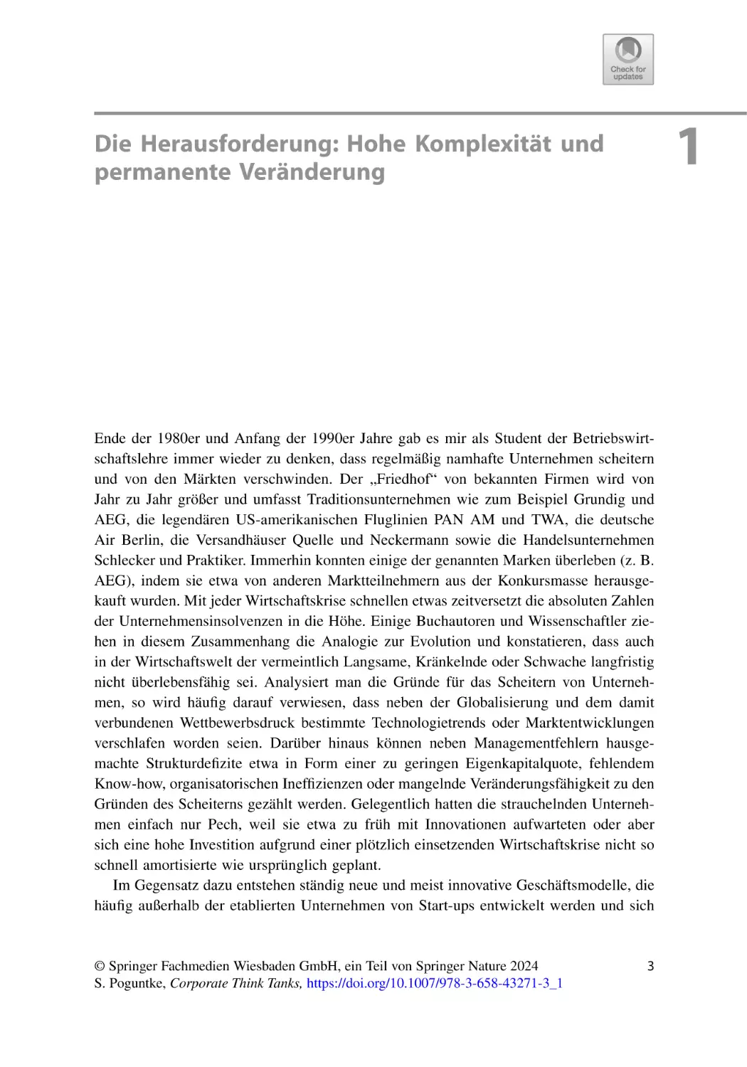 1 Die Herausforderung