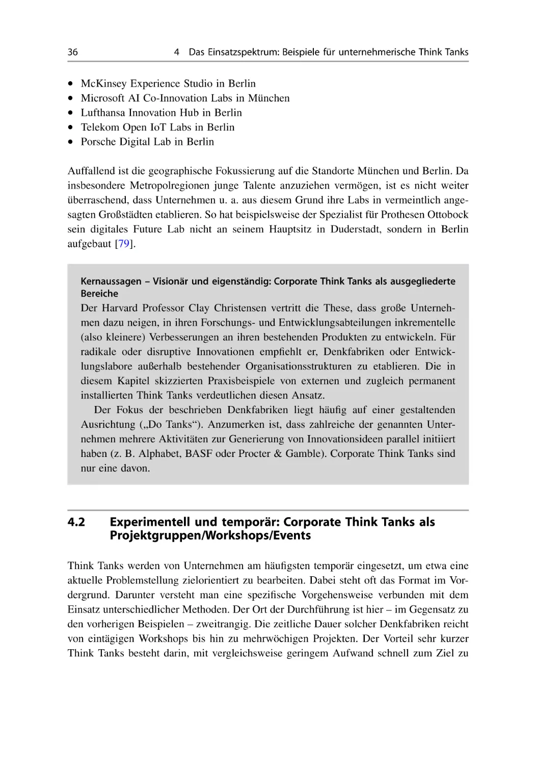 4.2 Experimentell und temporär